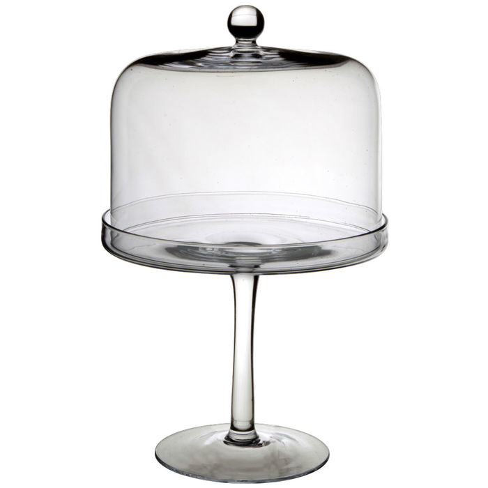 Avet Pastelera con Pie y Tapa de Cristal, 24 cm, Altura 40 cm Avet Pastelera con Pie y Tapa de Cristal, 24 cm, Altura 40 cm